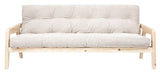 Grab Sovesofa, Fyrretræ/Ivory Fløjl - Unoliving.com