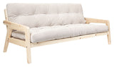 Grab Sovesofa, Fyrretræ/Ivory Fløjl - Unoliving.com