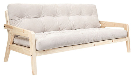 Grab Sovesofa, Fyrretræ/Ivory Fløjl - Unoliving.com