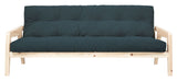 Grab Sovesofa, Fyrretræ/Pale Blue fløjl - Unoliving.com