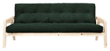 Grab Sovesofa, Fyrretræ/Seaweed fløjl - Unoliving.com