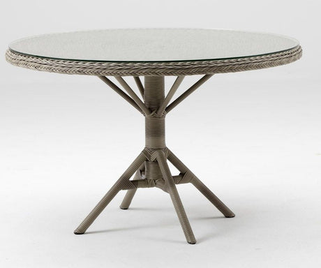 Grace Exterior Havebord, Antique grey, Ø120 - Unoliving.com