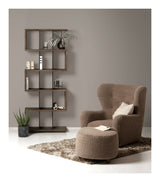 Great Dane Loungestol, Imiteret lammeskind, Brun - Unoliving.com