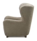 Great Dane Loungestol, Imiteret lammeskind, Brun - Unoliving.com