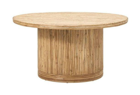 Gro Sofabord Ø90, Rattan - Unoliving.com