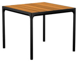 HOUE, FOUR Havebord 90x90 cm, Bambus top - Unoliving.com