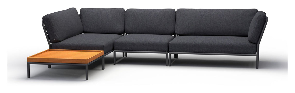 HOUE, LEVEL Loungesofa, højre, Sooty Grey Sunbrella - Unoliving.com