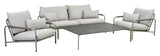 Hallavara Loungebord Metal, 162x112, Grøn - Unoliving.com