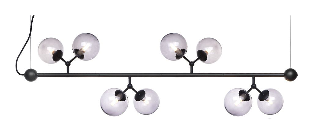 Halo Design ATOM Bordlampe, Smoke med 8 glas 8XG9 - Unoliving.com