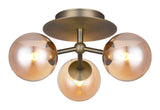 Halo Design ATOM Trio Antique, Messing 3XG9 - Unoliving.com