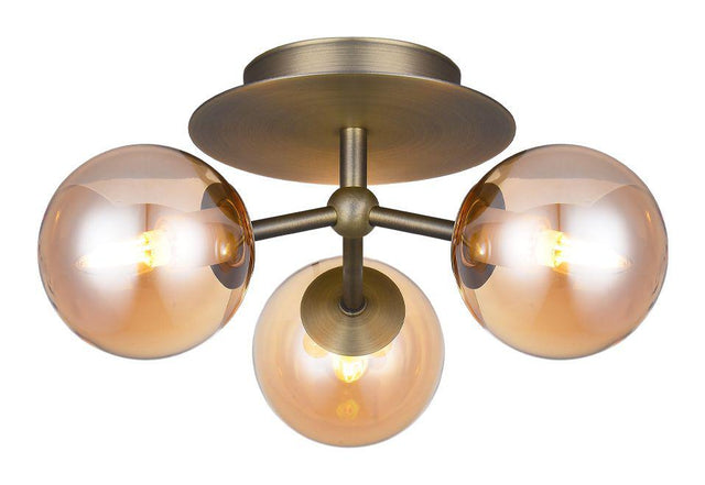 Halo Design ATOM Trio Antique, Messing 3XG9 - Unoliving.com