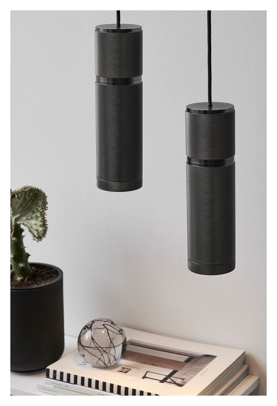 Halo Design Cylinder Pendel, Gun metal - Unoliving.com