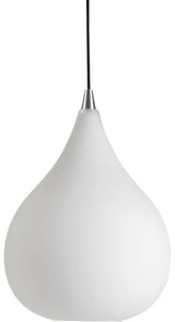 Halo Design DROPS Ø30 pendel opal glas m/sort stofledning - Unoliving.com