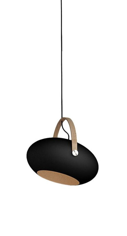 Halo Design D.C pendel Ø26, Sort m/egetræ 250cm cable - Unoliving.com