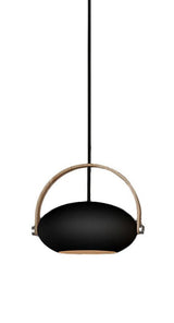 Halo Design D.C pendel Ø26, Sort m/egetræ 250cm cable - Unoliving.com