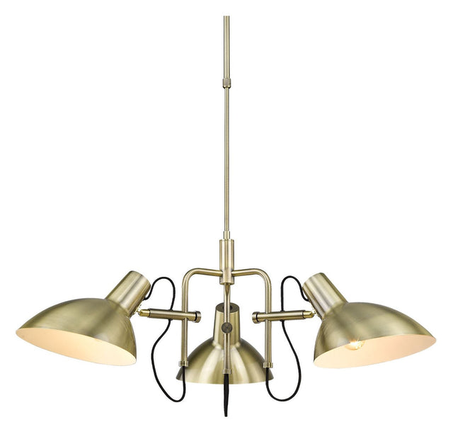 Halo Design Metropole 3 light Antique messing - Unoliving.com