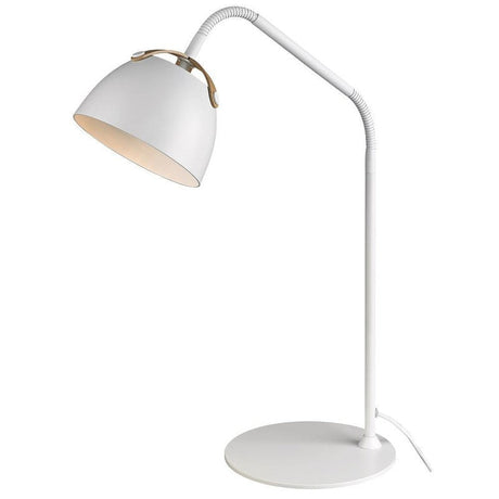 Halo Design OSLO Bordlampe Ø16 hvid, eg - Unoliving.com