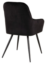 Harbo Spisebordsstol, Sort velour - Unoliving.com