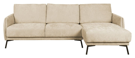 Harper Sofa m. højrevendt chaiselong, Beige - Unoliving.com