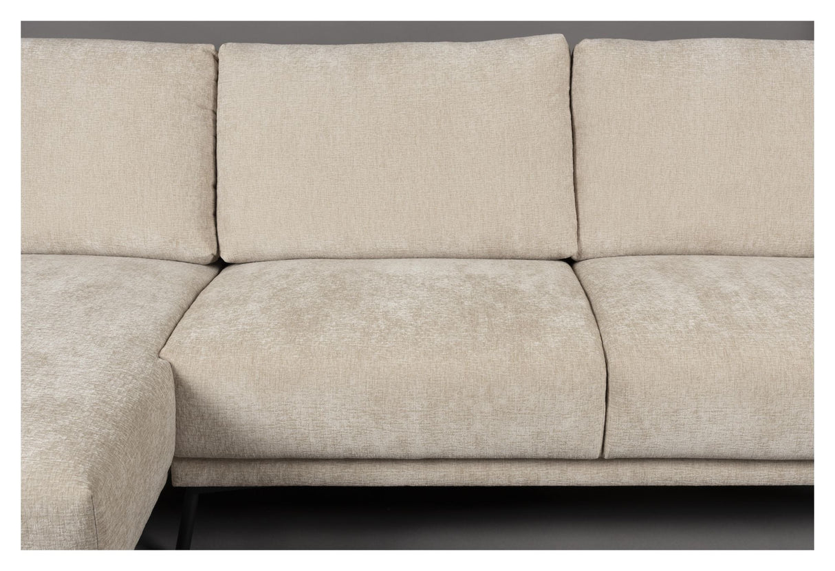 Harper Sofa m. venstrevendt chaiselong, Beige - Unoliving.com