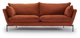 Hasle Lux 2-pers. sofa, Orange Fløjl - Unoliving.com