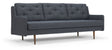 Holme 3-pers. Sofa, blå stof - Unoliving.com