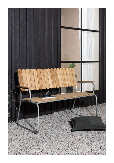 Holmsund Havebænk, Teak, Natur, 122x63 - Unoliving.com