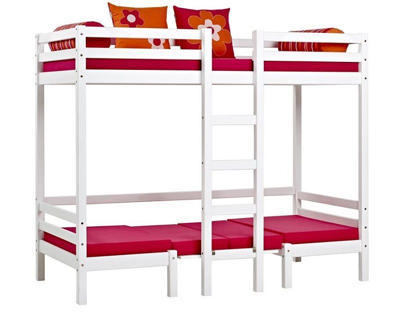 Hoppekids 4-delt Madras 90x200 - Pink - Unoliving.com