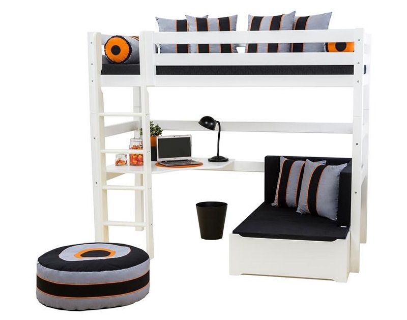 Hoppekids 5-delt madras 80x200 - Sort - Unoliving.com