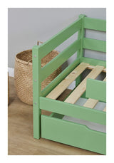 Hoppekids ECO Comfort Juniorseng 70x160 - Pale Green - Unoliving.com