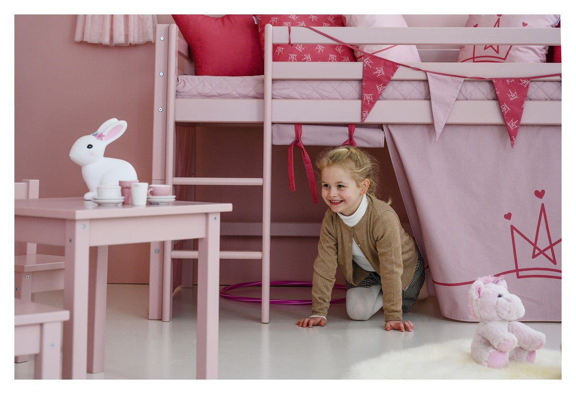 Hoppekids ECO Dream Halvhøj seng 90x200 - Pale Rose - Unoliving.com