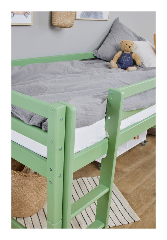 Hoppekids ECO Dream My Color Halvhøj Seng 90x200 - Pale Green - Unoliving.com