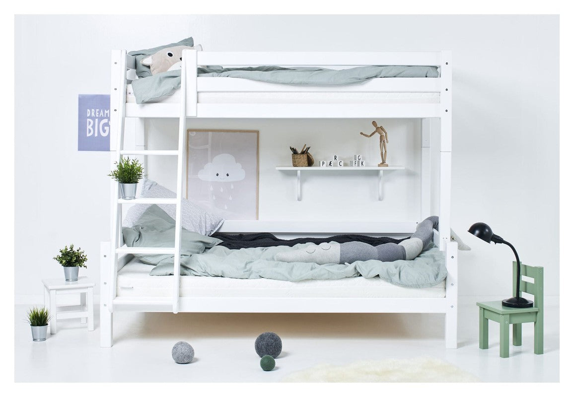 Hoppekids ECO Luxury Køjeseng 90/120x200 - Hvid - Unoliving.com