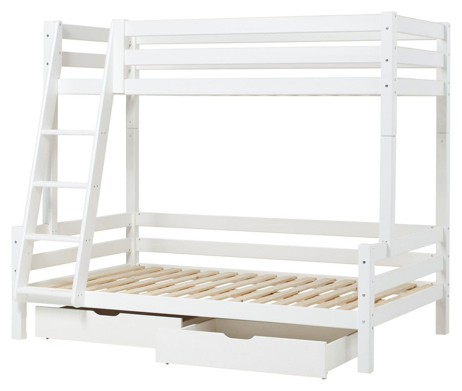 Hoppekids ECO Luxury Køjeseng 90/120x200 - Hvid - Unoliving.com