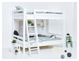 Hoppekids ECO Luxury Køjeseng m. skrå stige 120x200 - Hvid - Unoliving.com