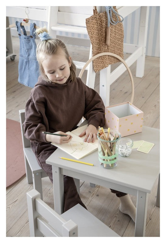 Hoppekids MADS Børnebord, Dove Grey - Unoliving.com