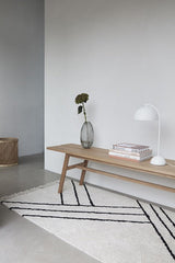 Hübsch Ground Bænk 180x40, Eg - Unoliving.com