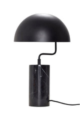 Hübsch Poise Bordlampe m. marmorfod, Sort - Unoliving.com