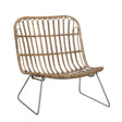 Hübsch Weave Loungestol m. metalben, Rattan - Unoliving.com