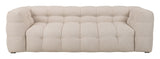 Hudson 3-pers Sofa, Beige bouclé - Unoliving.com