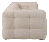 Hudson 3-pers Sofa, Beige bouclé - Unoliving.com