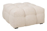 Hudson Puf, Beige bouclé - Unoliving.com