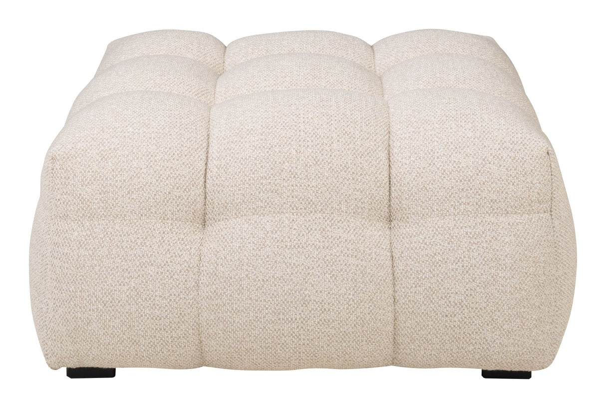 Hudson Puf, Beige bouclé - Unoliving.com