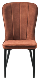 Hudson Spisebordsstol, Rust Velour - Unoliving.com