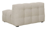 Hudson loungestol, Beige bouclé - Unoliving.com