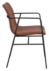 Huntingbay armchair Brun PU - Unoliving.com