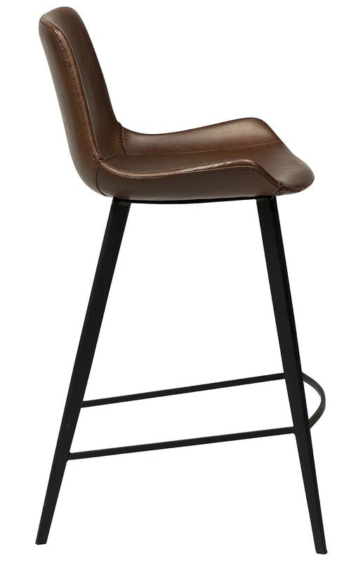 Hype barstol Vintage Cocoa Kunstlæder, SH: 65cm - Unoliving.com