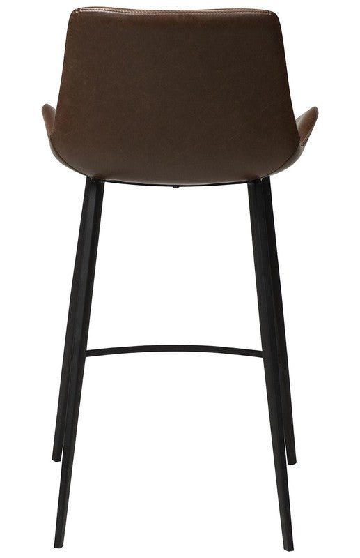 Hype barstol Vintage Cocoa Kunstlæder, SH: 65cm - Unoliving.com