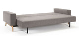 Idun Sovesofa 140 m. egeben, Mixed Dance/Grey - Unoliving.com