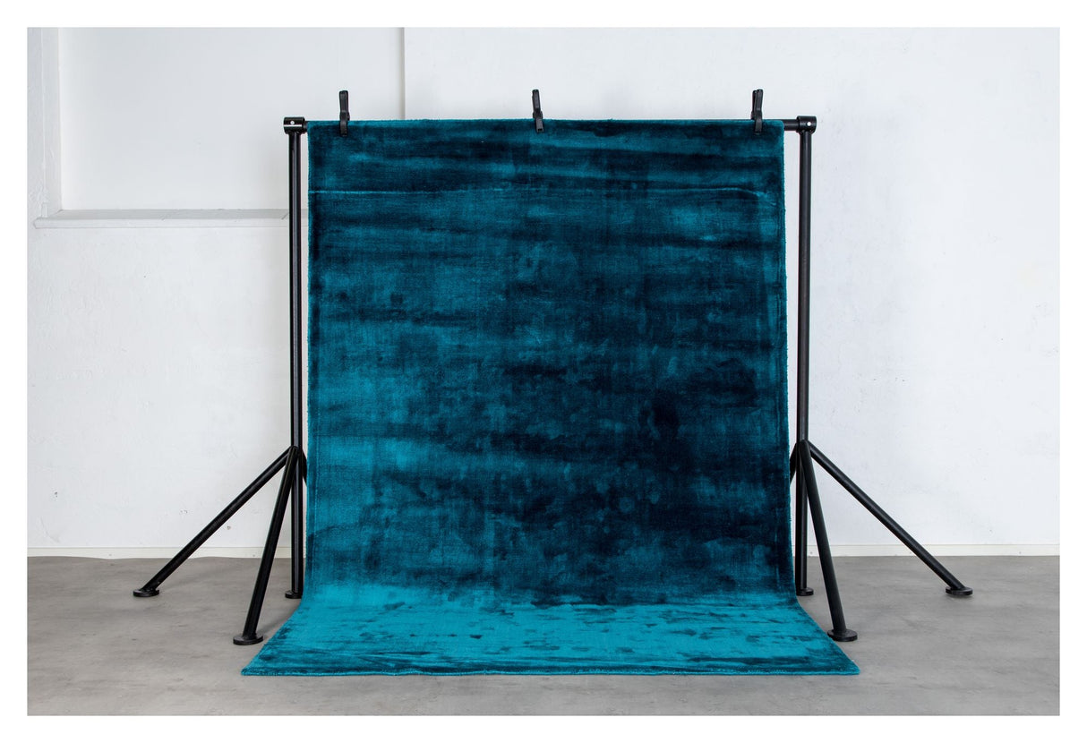 Indra Viscose tæppe, 201x301, Blue - Unoliving.com